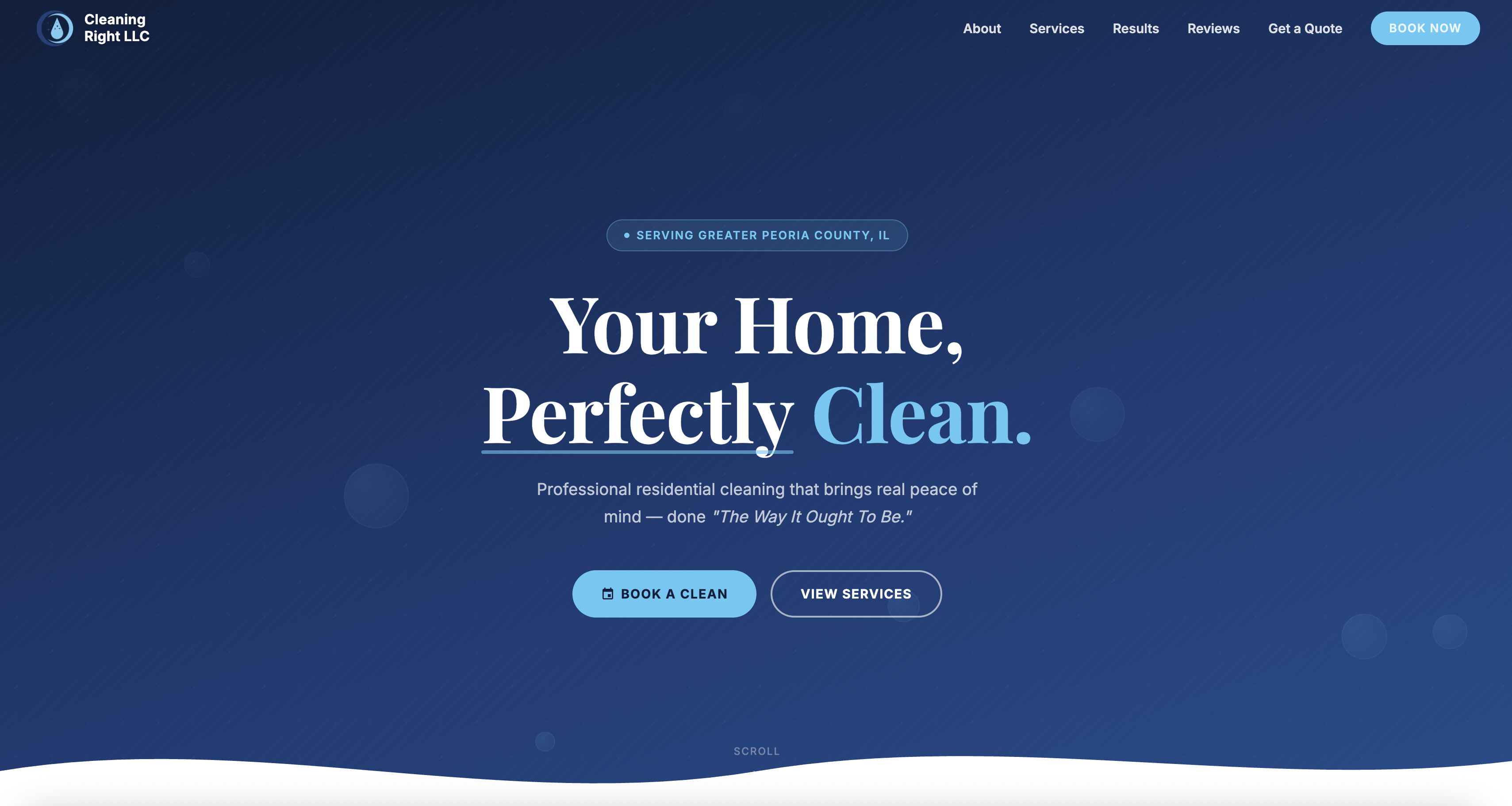 Cleaning Right LLC website