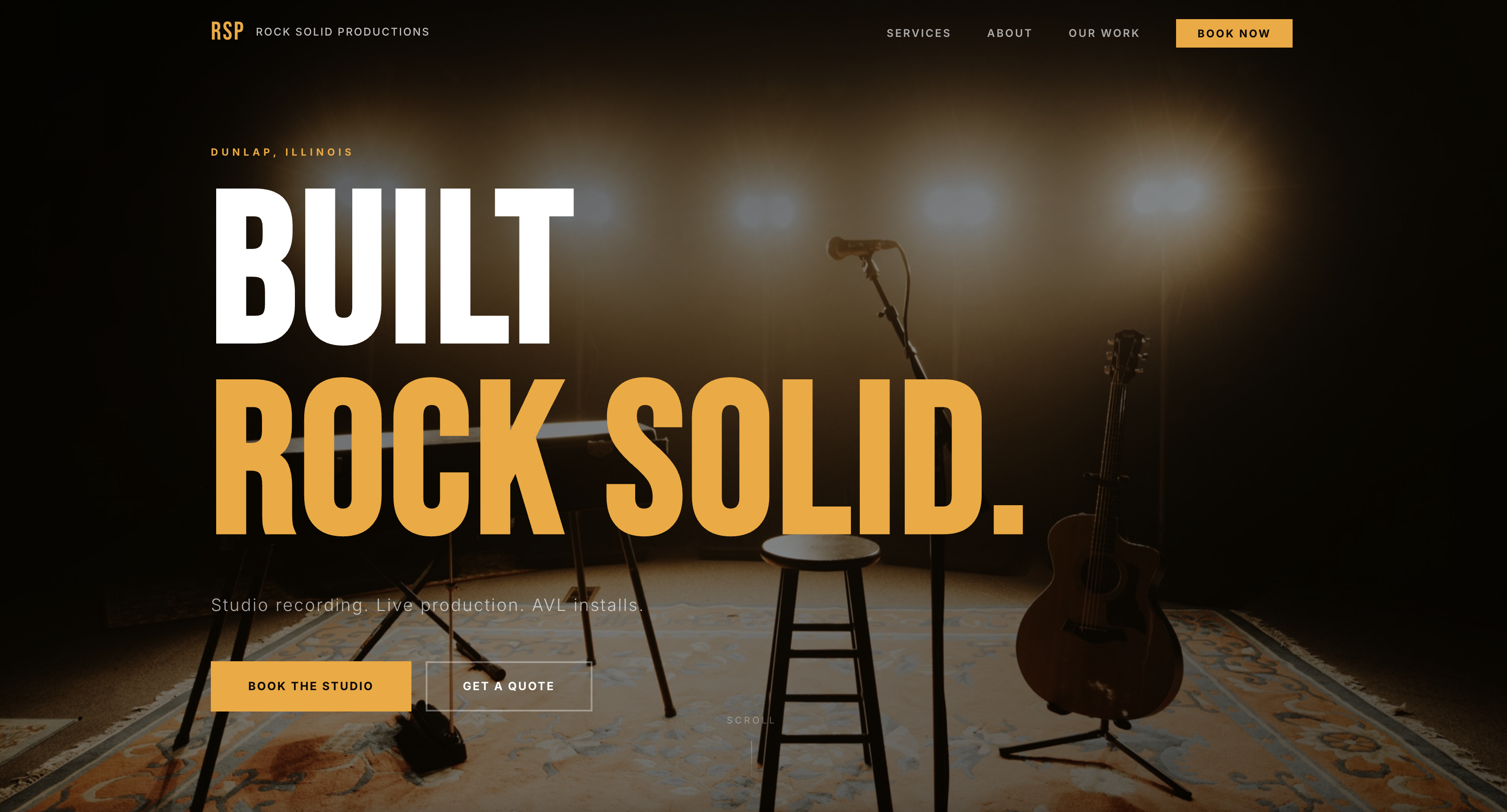 Rock Solid Productions website